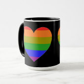 Tasse Diamond Rainbow Heart (Vorderseite Links)