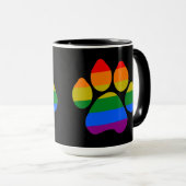 Tasse Diamond Rainbow Paws (VorderseiteRechts)