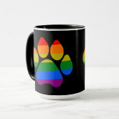 Tasse Diamond Rainbow Paws (Vorderseite Links)