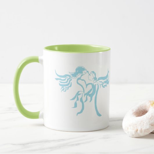 Tasse: Die Augen der Liebe Tasse (Mit Donut)