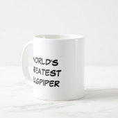 Tasse "Die größten Bagpiper der Welt" (Vorderseite Links)