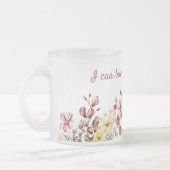Tasse, die ich mir selbst Blume kaufen kann Mattglastasse (Links)
