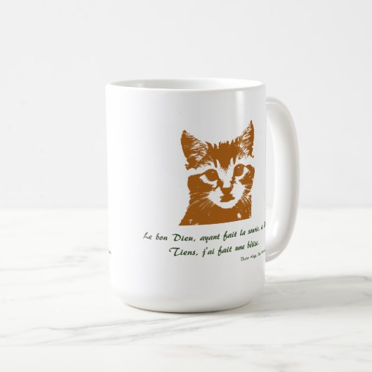 Tasse: Die Katze Kaffeetasse (VorderseiteRechts)
