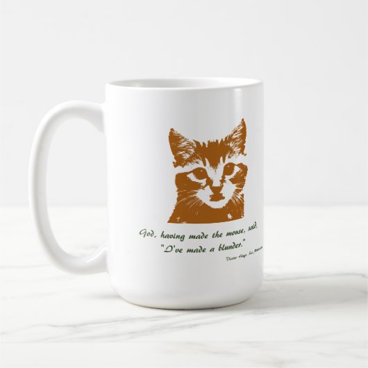 Tasse: Die Katze Kaffeetasse (Links)