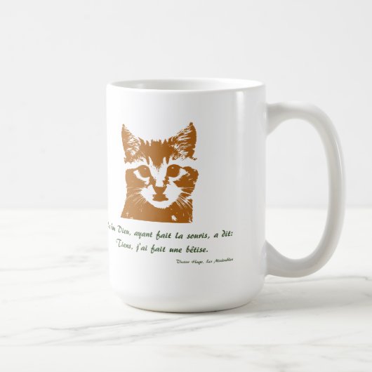 Tasse: Die Katze Kaffeetasse (Rechts)