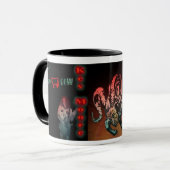 Tasse "die Korb-Kuh " (Vorderseite Links)