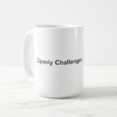 Tasse - Die Welt vor große Herausforderungen stell (Vorderseite Links)