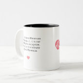 Tasse Differenzen Zitat Audre Lorde / WWC-Logo (Vorderseite Links)