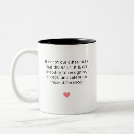 Tasse Differenzen Zitat Audre Lorde / WWC-Logo