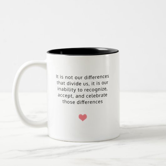 Tasse Differenzen Zitat Audre Lorde / WWC-Logo (Links)