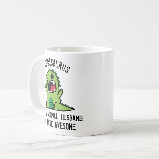 Tasse Dinosaur, Tasse Husbasaurus, (Vorderseite Links)