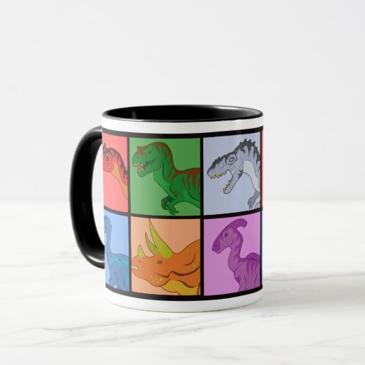 Tasse Dinosaurier (Vorderseite Links)