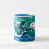 Tasse Dolphin und Whale (Mittel)