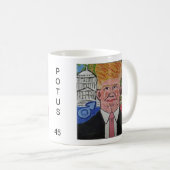 Tasse Donald Trump "Trumpy": POTUS 45 (VorderseiteRechts)