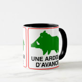 Tasse - Doppeltes eine GLUT IM VORAUS (VorderseiteRechts)