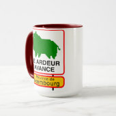 Tasse - Doppeltes Provinz von Luxemburg (Vorderseite Links)