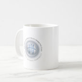Tasse - Doppeltes versah Logo mit Seiten (Vorderseite Links)