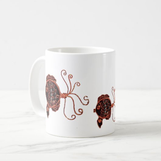 Tasse - drei Kupfer (Vorderseite Links)