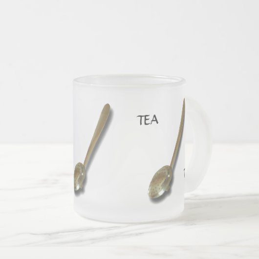 Tasse - drei Teelöffel (VorderseiteRechts)