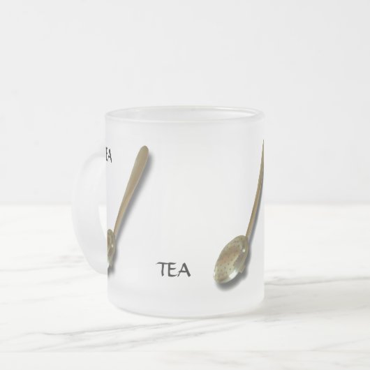 Tasse - drei Teelöffel (Vorderseite Links)