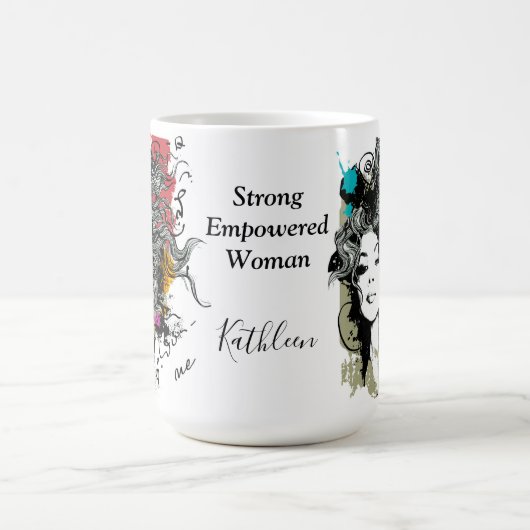 Tasse durch starke Eigeninitiative für Frauen (Mittel)