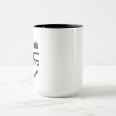 Tasse - EDCC-Logo in Schwarz mit Farben (Zentrum)