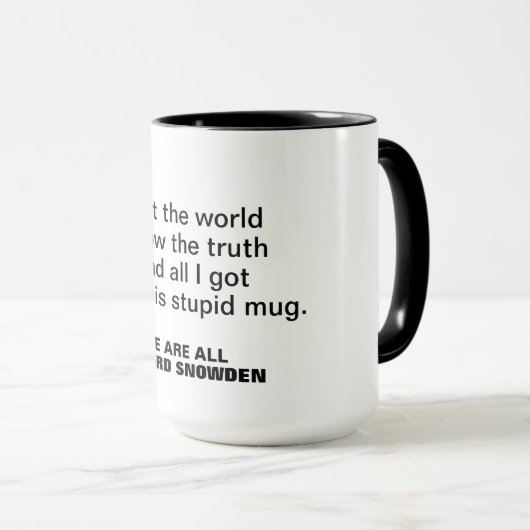 Tasse Edward Snowden (VorderseiteRechts)