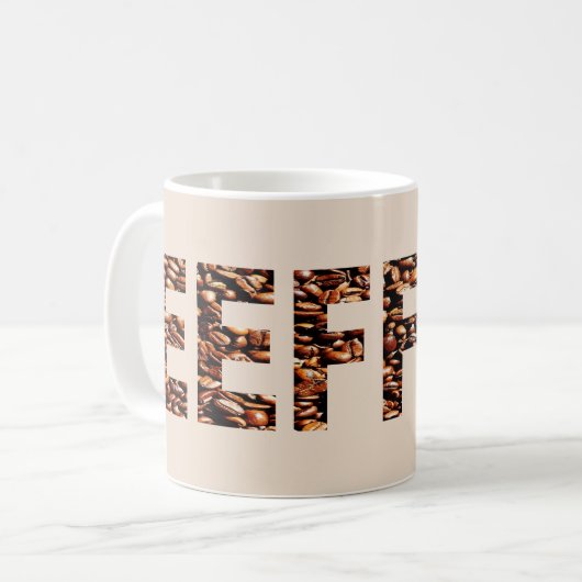 Tasse EEFFOC (Kaffee rückwärts) (Vorderseite Links)