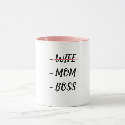 Tasse Ehefrau Boss Mama (Zentrum)
