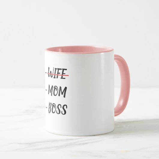 Tasse Ehefrau Boss Mama (VorderseiteRechts)