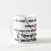 Tasse Ehemann und Ehefrau Witz (Vorderseite Links)