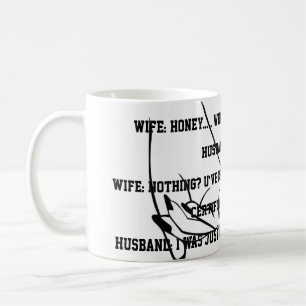 Tasse Ehemann und Ehefrau Witz