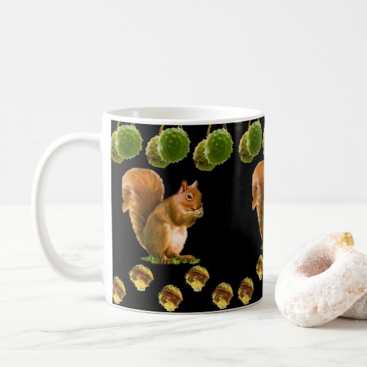 Tasse-Eichhörnchen Kaffeetasse (Mit Donut)