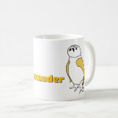 Tasse - Eier mit gelben Flügeln und Namen (VorderseiteRechts)