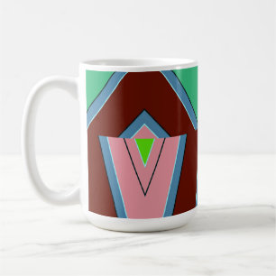 Tasse, ein klassisches mehrfarbiges, nahtloses Mus Kaffeetasse