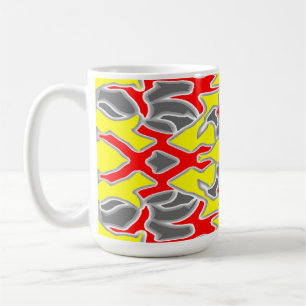 Tasse, Ein lebendiges, mehrfarbiges, nahtloses Mus Kaffeetasse