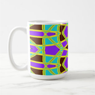 Tasse, Ein lebendiges, mehrfarbiges, nahtloses Mus Kaffeetasse