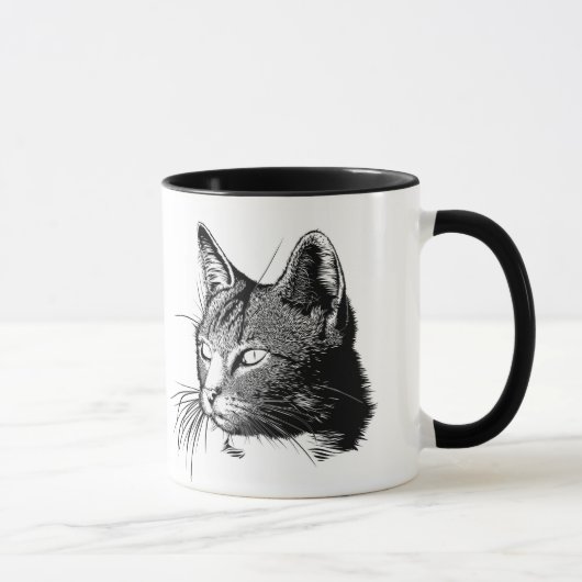 Tasse einer Katze in Liebe (Rechts)