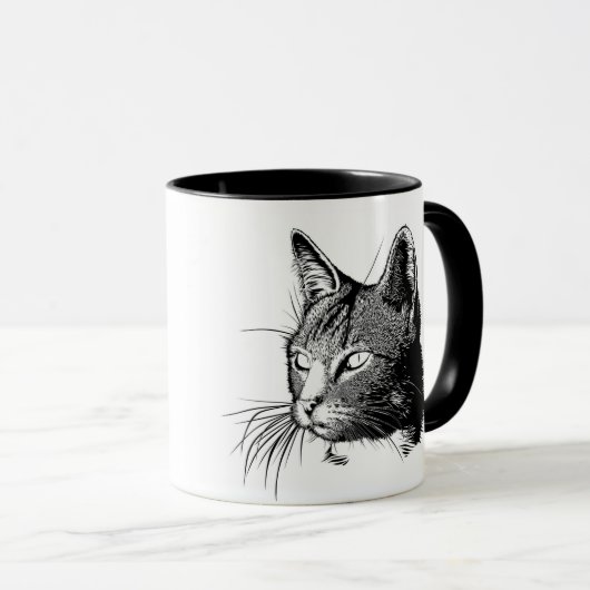 Tasse einer Katze in Liebe (VorderseiteRechts)