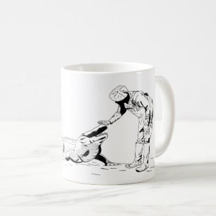 Tasse eines Alligator Line-Kaffees
