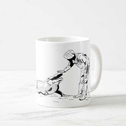 Tasse eines Alligator Line-Kaffees (VorderseiteRechts)