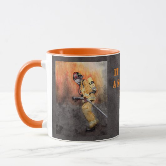 Tasse eines Feuerwehrmanns (Links)