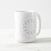 Tasse - Elegantes Mandala-Muster in Farbe (VorderseiteRechts)