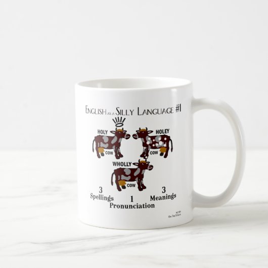 Tasse - Englisch als alberne Sprache #1 - Kühe (Rechts)