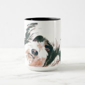 Tasse - entzückender Terrier genannt Goggles (Zentrum)