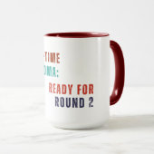 Tasse - Erstmaliges Oma: bereit für Runde 2 (VorderseiteRechts)