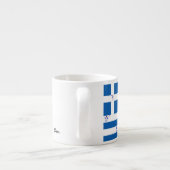 Tasse Espresso Griechische Flagge mit Evzone (Rückseite)