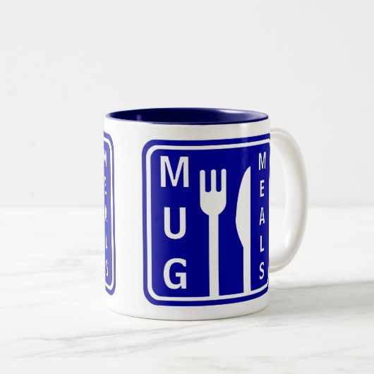 Tasse Essen in einer Tasse (VorderseiteRechts)