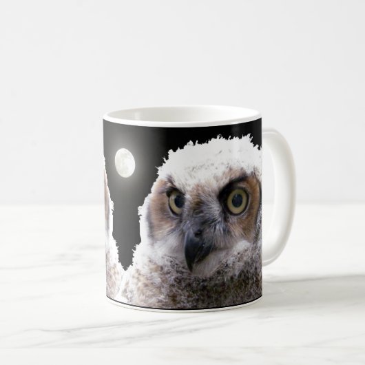 Tasse - Eulen und Mond (VorderseiteRechts)