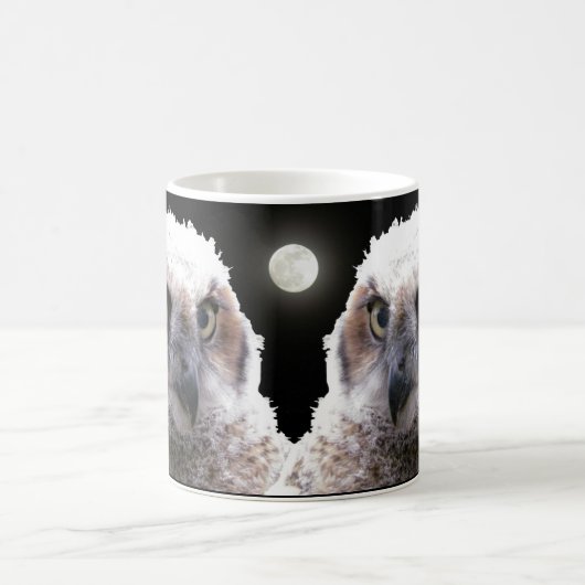 Tasse - Eulen und Mond (Mittel)